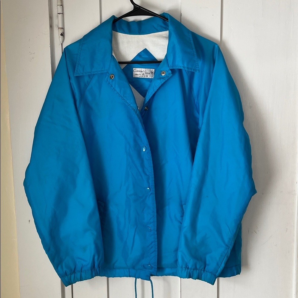 Vintage 80s current seen blue windbreaker